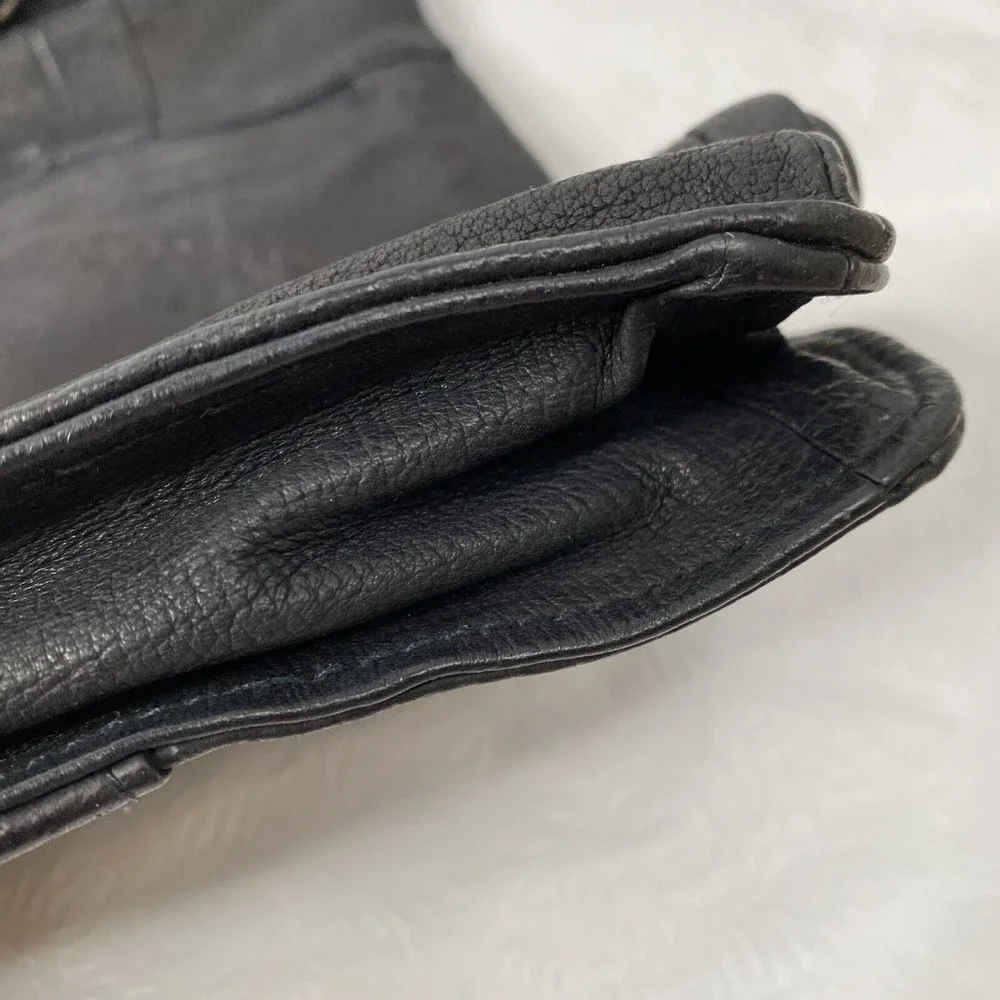 Roma Black Leather Briefcase - Men Bags Briefcases